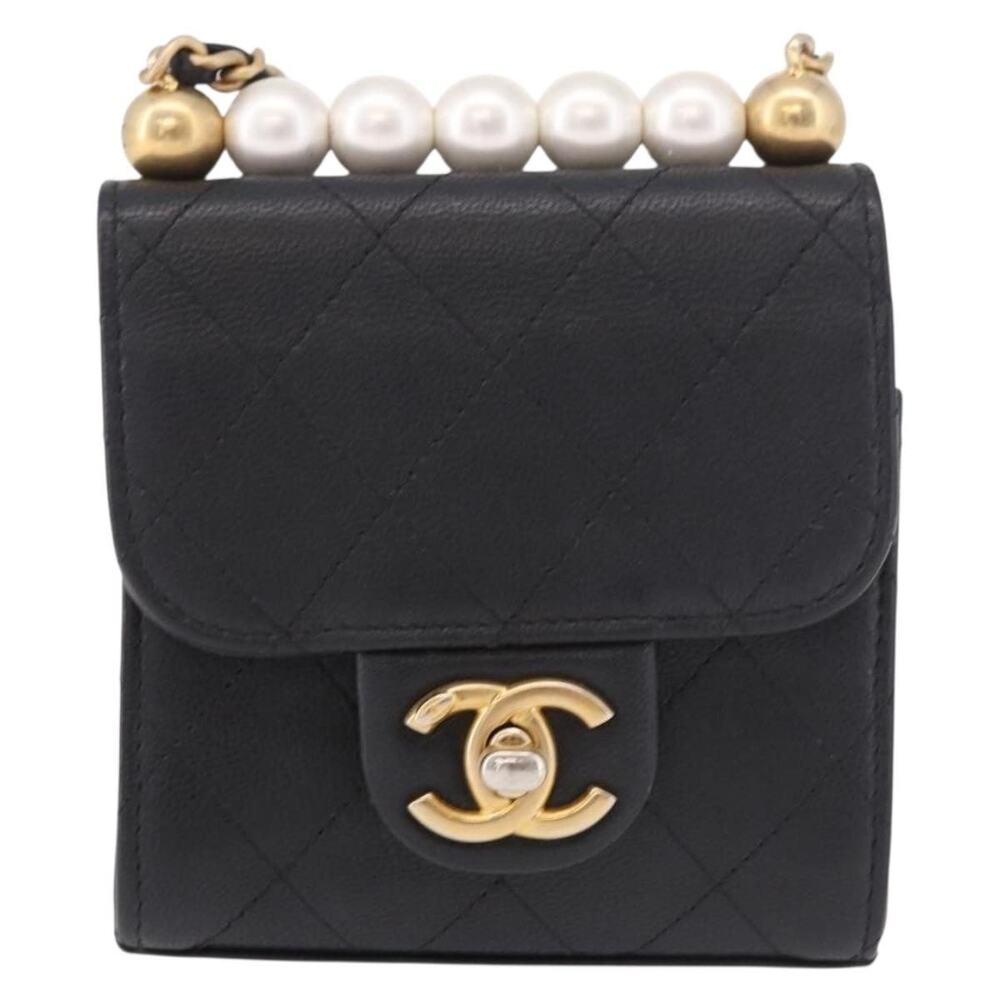 Chanel Matelasse Chain Shoulder Bag Black